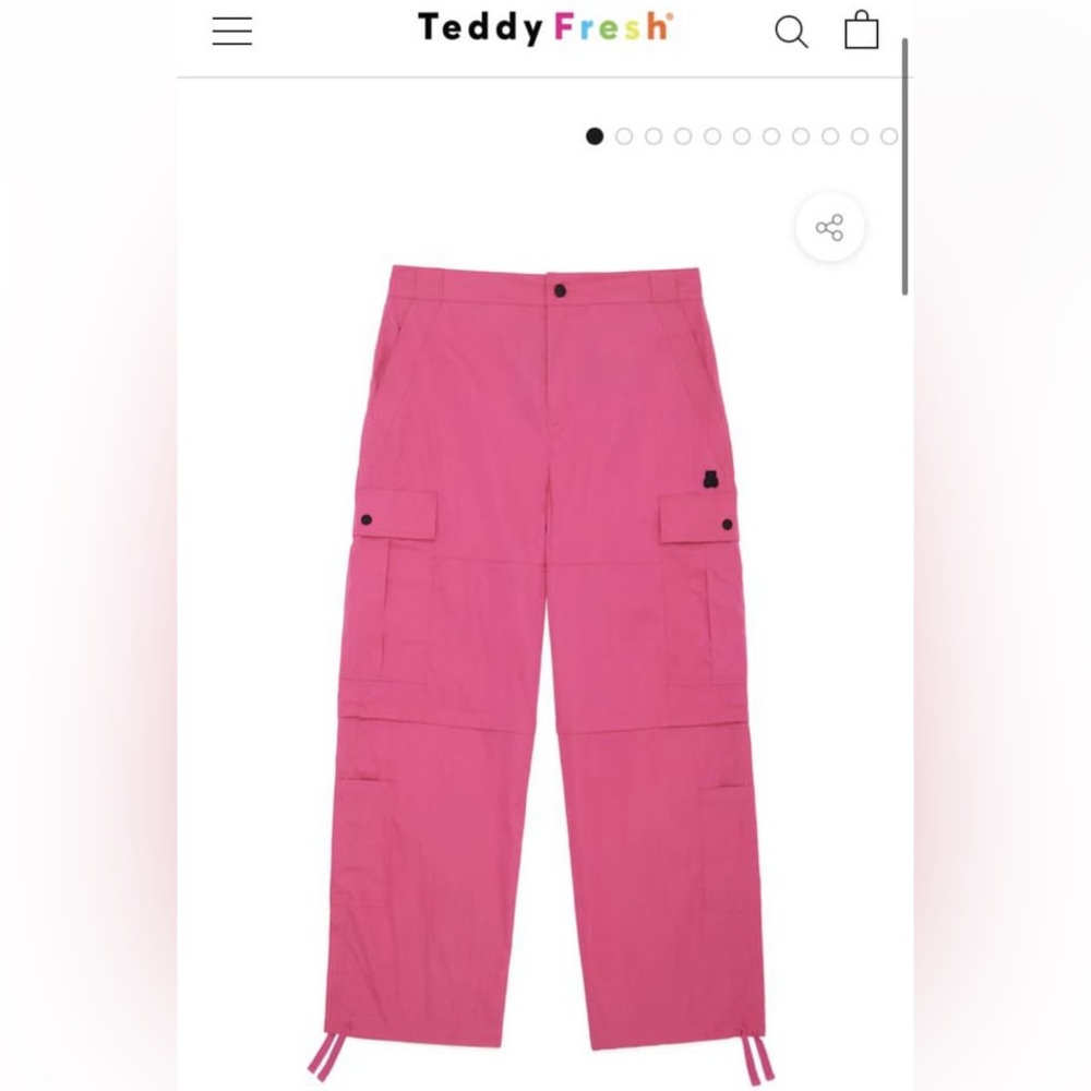 NWT Teddy Fresh Hot Pink ZIP OFF Cargo Pants